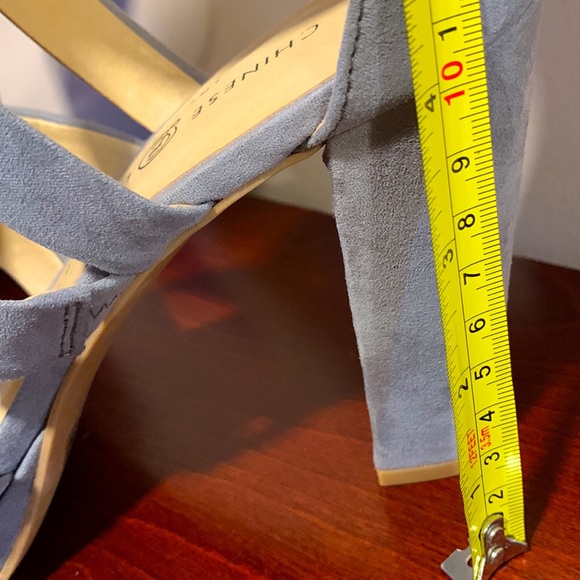 Chinese Laundry Suede Grayish platform sandals - Picture 7 of 7